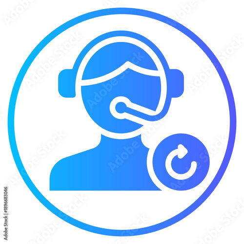 circular arrow gradient icon