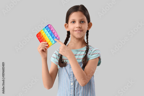 Cute girl with autistic dis...