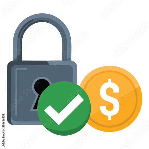 Access capital icon presented in flat vector illustration style suitable for finance investment business funding strategy and economic development concepts