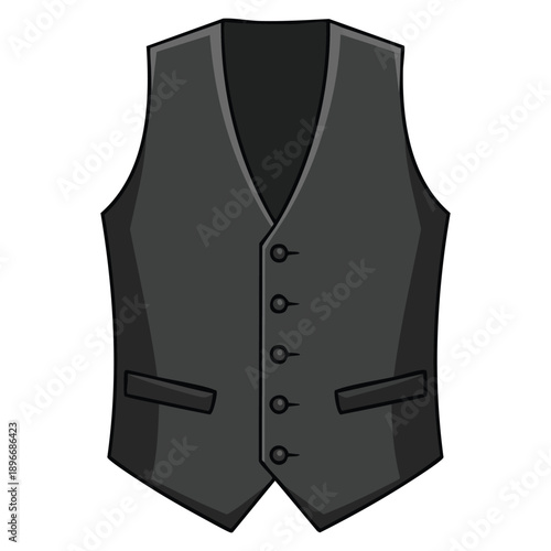 Actor vest icon flat illustration vector icon for web isolated on white background suitable for theater performance costume fashion and stage design interfaces