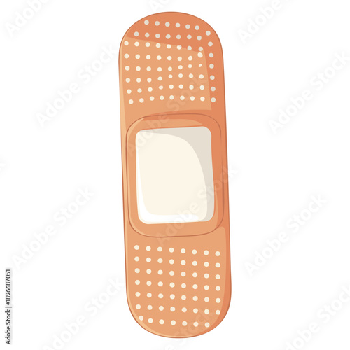 Bandage isolated vector illustration designed for medical healthcare first aid safety concepts injury care education and emergency themed artwork