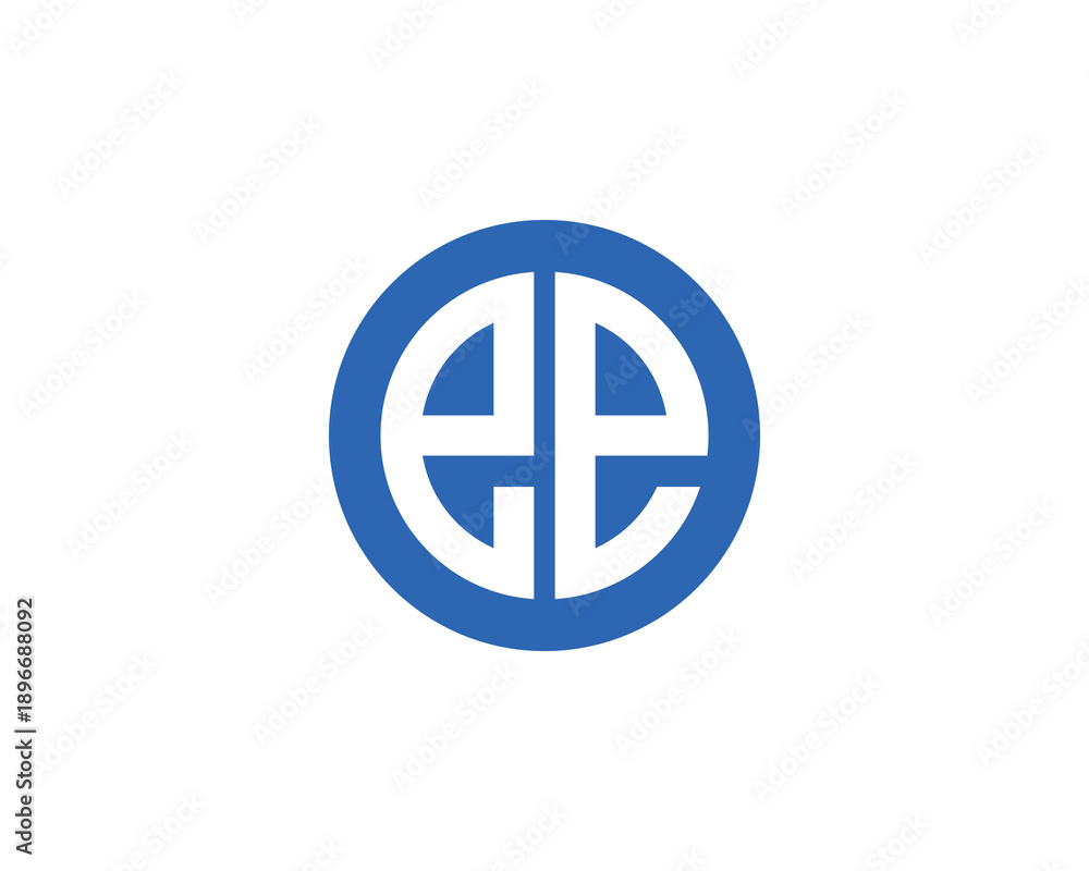 Fototapeta premium EE Logo Design. EE