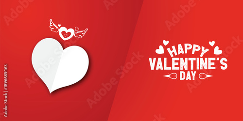 Happy Valentine's Day typography T-shirt design with a silhouette background hearts love
