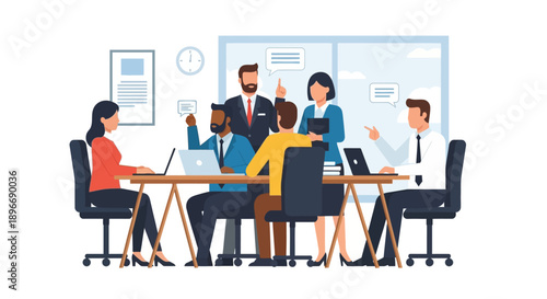 Business Team Meeting Discussion Planning.