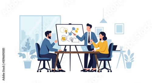 Business Team Meeting Discussion Planning.