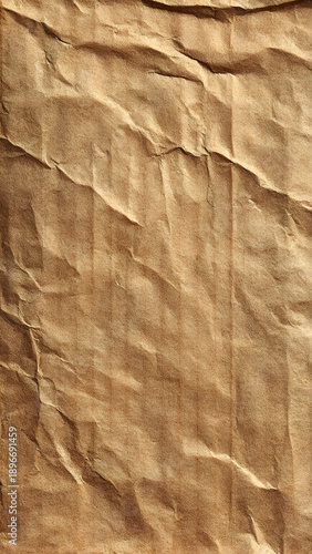 Cardboard box grunge close up reveals aged brown kraft paper texture. Great for packaging, vintage design, crafts, industrial themes.