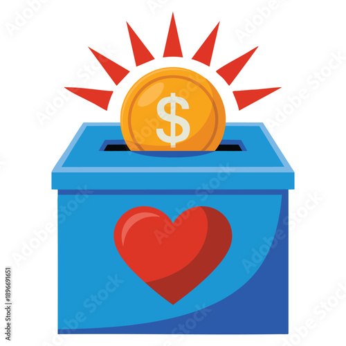 Editable money box design icon symbolizing savings financial planning budget management and investment concept perfect for banking applications and money related visuals