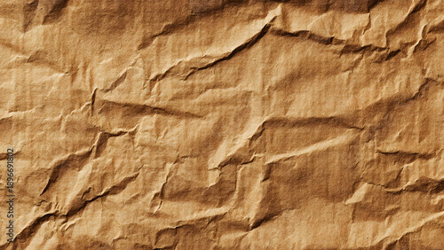 Cardboard box grunge close up reveals aged brown kraft paper texture. Great for packaging, vintage design, crafts, industrial themes.