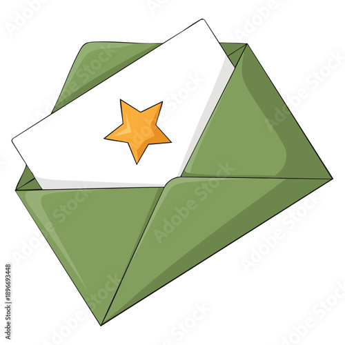 Flat illustration of bonus envelope vector icon isolated ideal for web design finance reward incentive salary payment and employee motivation concepts