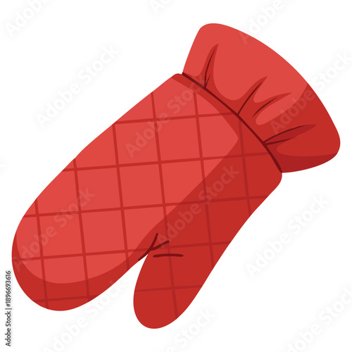 Flat kitchen glove icon suitable for websites UI UX print templates cooking safety kitchen equipment and home culinary themed designs