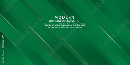 Modern green abstract background with diagonal layered shapes and subtle gradients, perfect for website banners, headers, presentations and corporate digital designs. simple background. eps10.