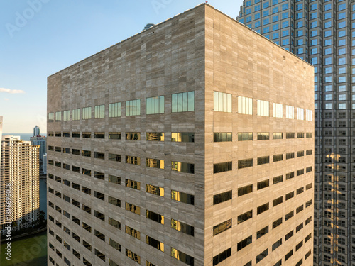 Wallpaper Mural Urban cityscape of Miami Brickell downtown district in Florida, USA. Evening skyline with skyscraper buildings in modern American city Torontodigital.ca