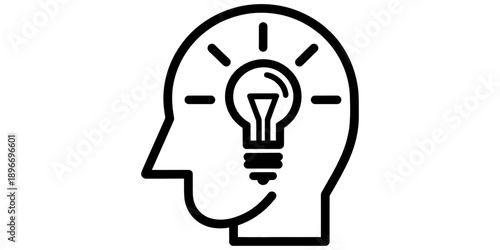 A bright idea illuminating the mind, symbolizing innovation, creativity, and problem-solving
