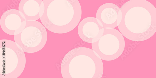 Minimalist banner background, pastel colorful, pink and yellow gradations. Circle effect style geometric, abstract background. Eps 10
