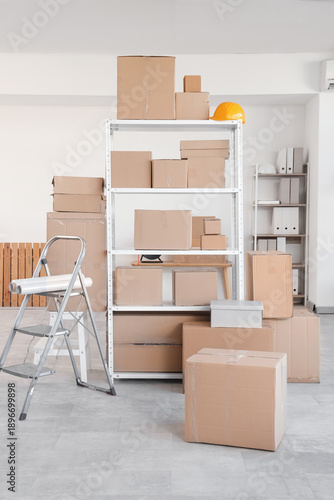 Interior of warehouse with ...