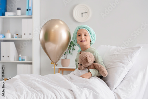 Little girl after chemother...