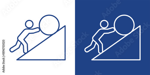 Persistence Blue And White Icon Style Collection