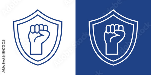 Resilience Blue And White Icon Style Collection