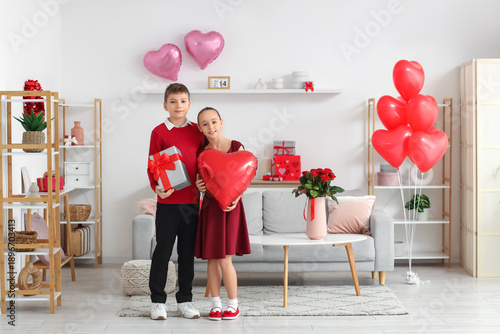 Cute little happy children ...