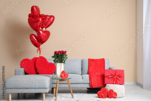 Interior of living room dec...