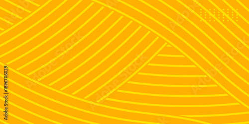 Pasta background, spaghetti abstract geometric pattern. Macaroni yellow poster.