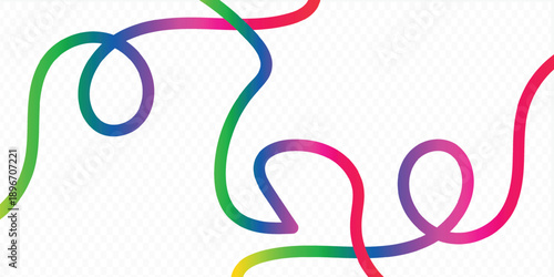 Abstract colorful line art background, Gradient line background, vector shape rainbow color line art background.