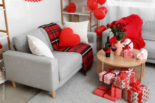 Interior of living room dec...