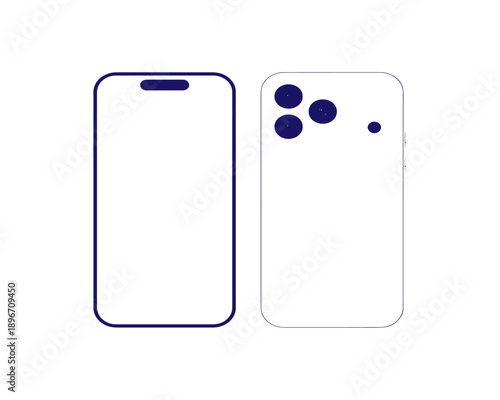 Minimalist smartphone design showcasing dual camera lens arrangement