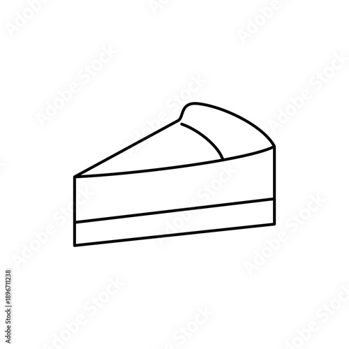 チーズケーキをイメージしたスイーツアイコン