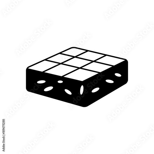 ブラウニーをイメージしたスイーツアイコン