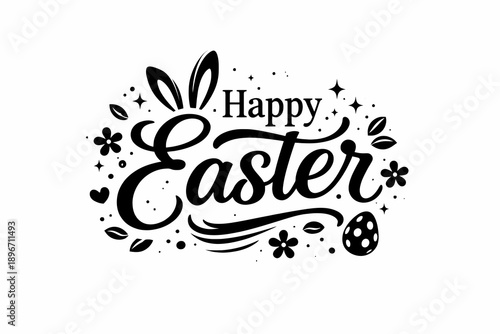Happy Easter Decorative Typography