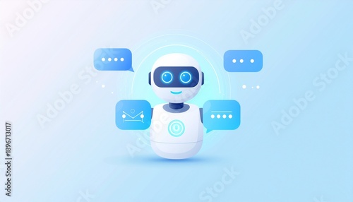 AI Chatbot Virtual Assistant Interface