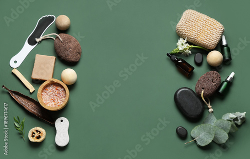 Bath supplies for foot mass...