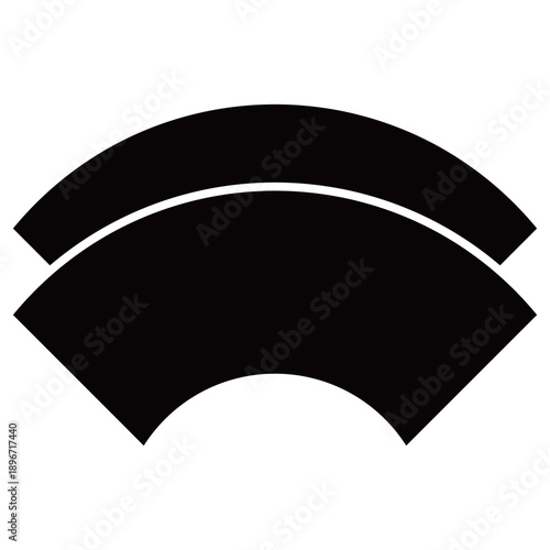 家紋です。重ね地紙と言います。