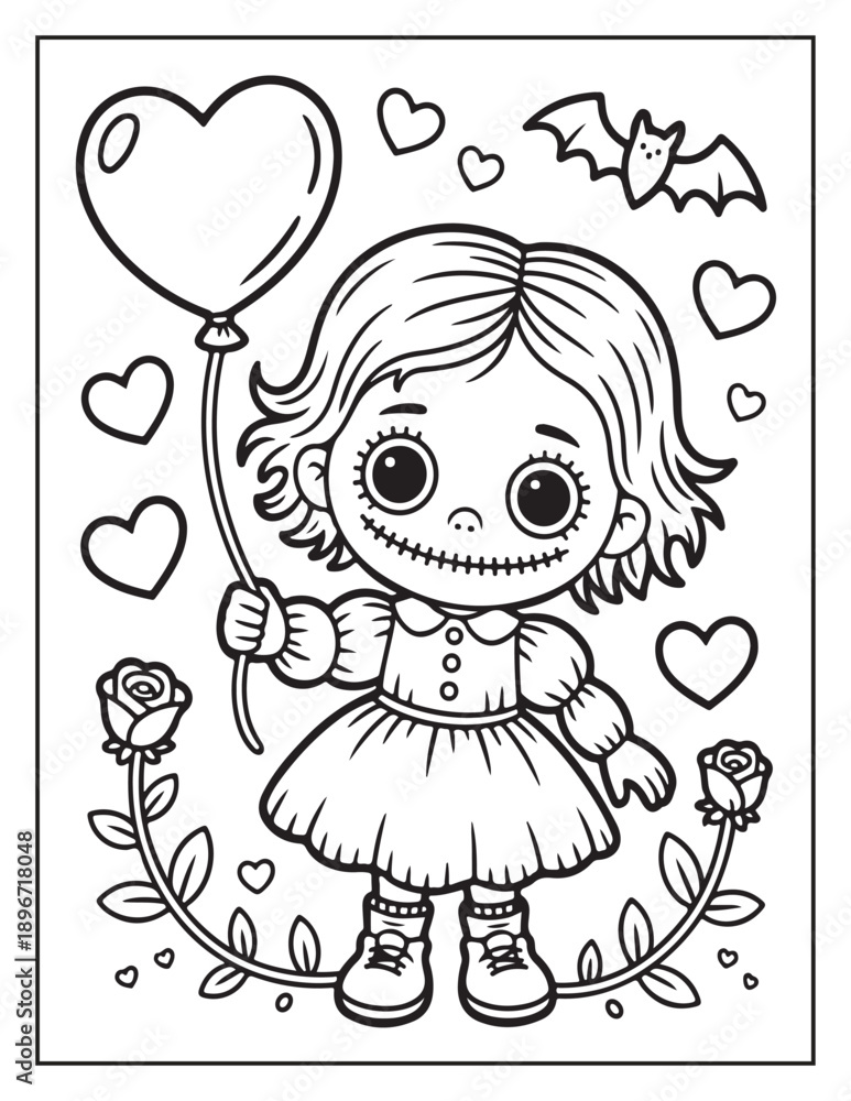 Fototapeta premium Creepy Valentine Love