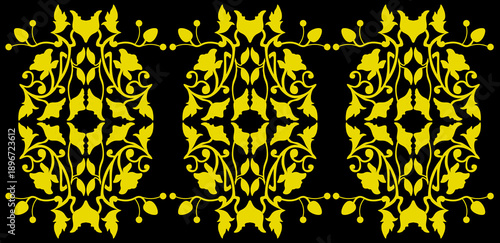 Floral pattern. wood carving pattern