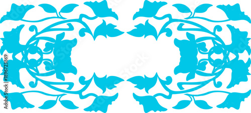 Floral pattern. wood carving pattern