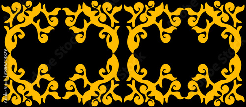 Floral pattern. wood carving pattern