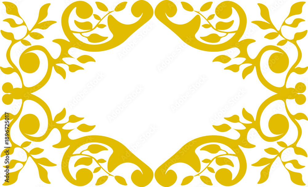 Obraz premium Floral pattern. wood carving pattern