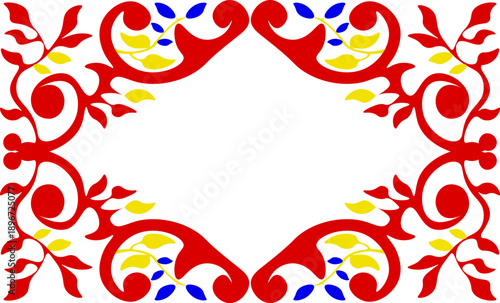 Floral pattern. wood carving pattern
