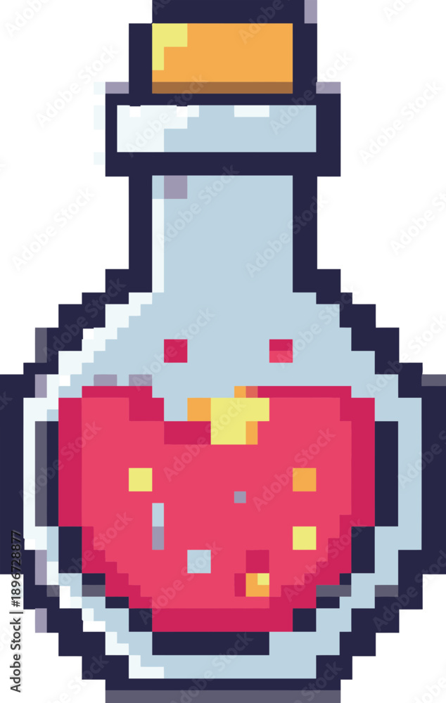 Fototapeta premium Pixel Art Potion Bottle 1.