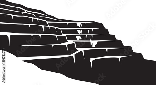 Staircase Leading Up to a Dark and Mysterious Place