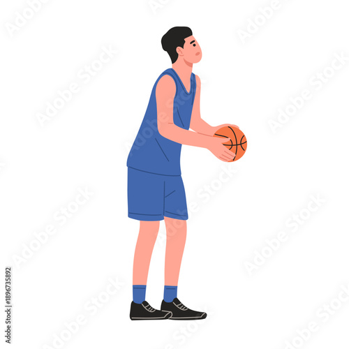basketball player jump shot motion sequence from ball preparation to release.Ideal for basketball training materials,coaching guides, sports education,fitness content, mobile apps,websites,presentatio