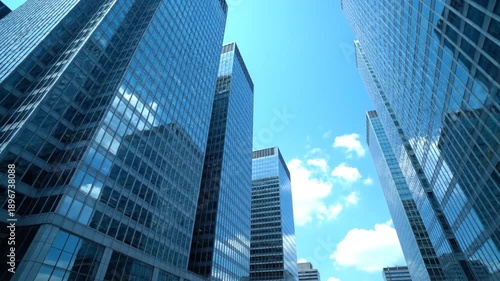 Wallpaper Mural Modern city skyscrapers under sky. Torontodigital.ca