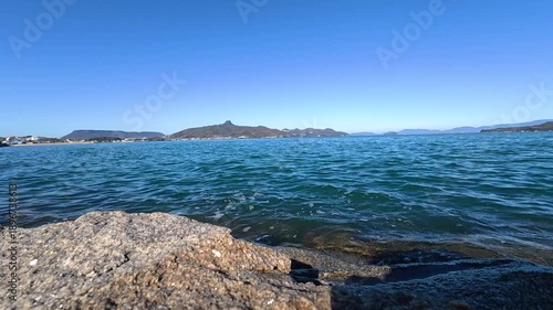 The Seto Inland Sea north of the Sanuki City Hall in Sanuki City, Kagawa Prefecture, Japan