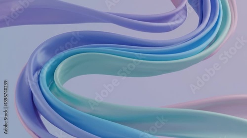 Dynamic abstract background featuring soft blue waves and colorful flowing lines in an artistic vector design with light motion curves for a professional business backdrop
