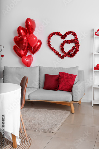 Romantic living room interi...