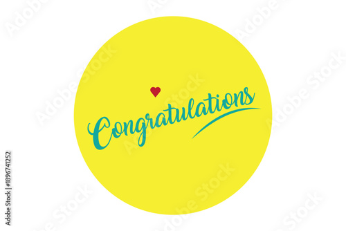 Congratulations calligraphy. Calligraphic banner. Hand lettering, Congratulating vector banner design for graduation. Best Collection colorful Congratulations Design.