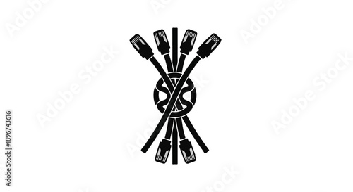 black and white wool scarf