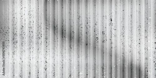 Holograph ice glass texture background. Reed flute pattern effect. Laser ripple abstract line ribbed 3d gradient. Silver frosty reflect striations.